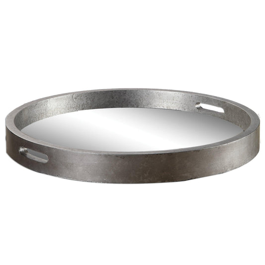 BECHET ROUND SILVER TRAY
