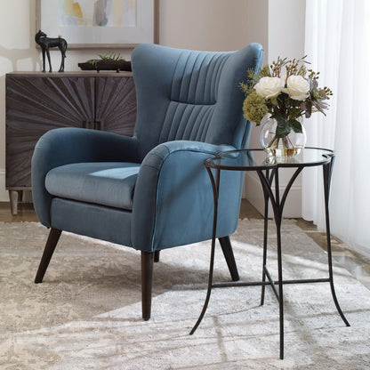 ADHIRA GLASS ACCENT TABLE