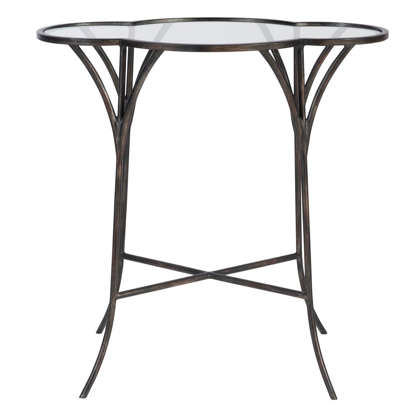 ADHIRA GLASS ACCENT TABLE