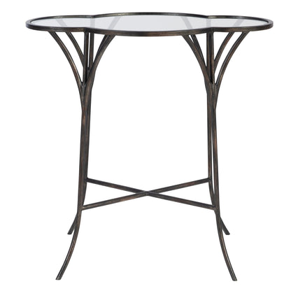 ADHIRA GLASS ACCENT TABLE