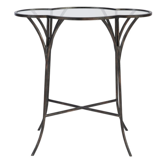 ADHIRA GLASS ACCENT TABLE