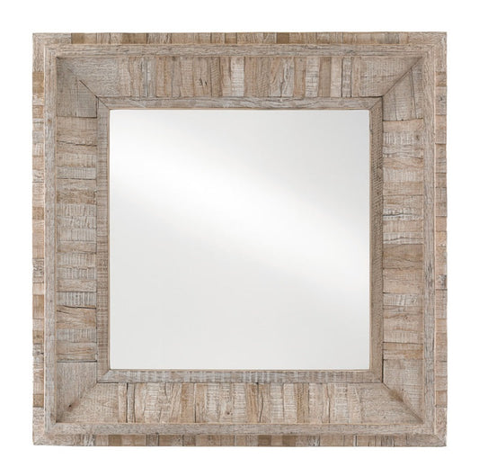 Kanor Square Whitewash Mirror 36x36