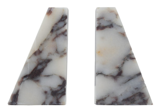 MARBLE BOOKENDS | Calacatta Viola
