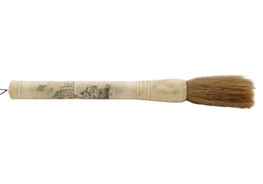 HAND PAINTED SMALL CALLIGRAPHY BRUSH | White Bone