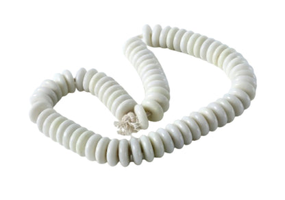 WHITE JADE BUTTON BEADS